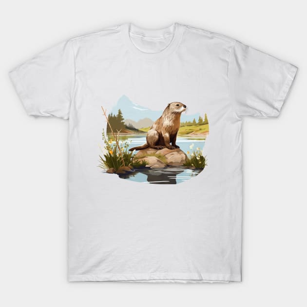 River Otter T-Shirt by zooleisurelife